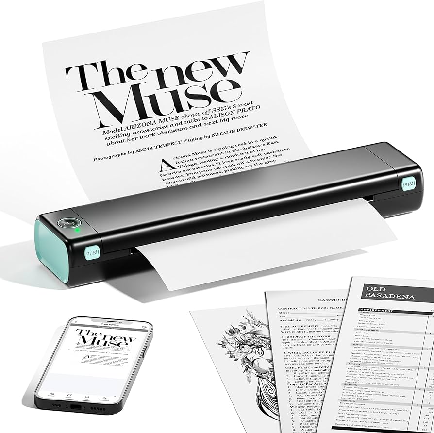 Savvy Nest™ Portable Thermal Printer A4