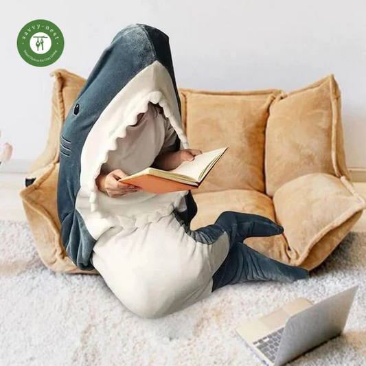 Shark Sleeping Bag Soft Flannel Blanket