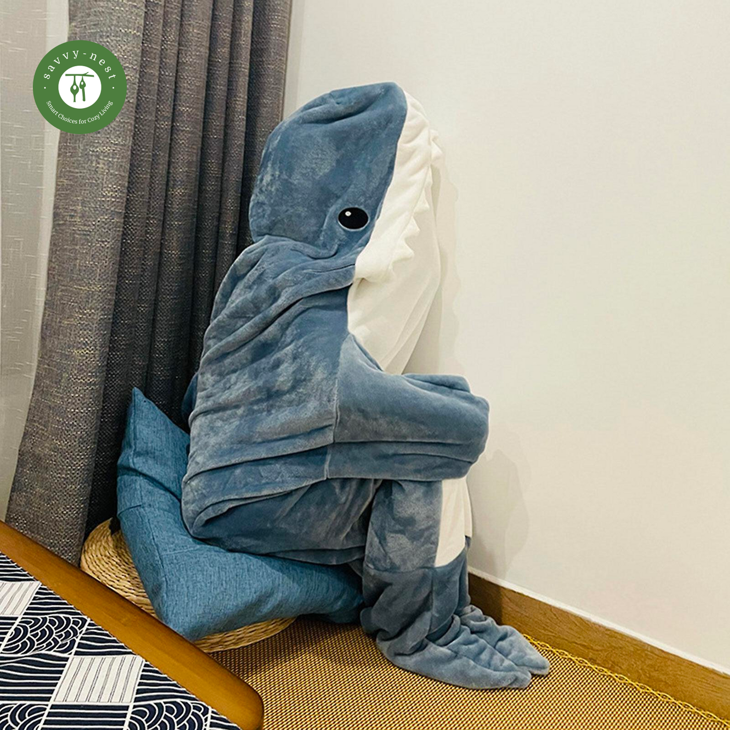 Shark Sleeping Bag Soft Flannel Blanket