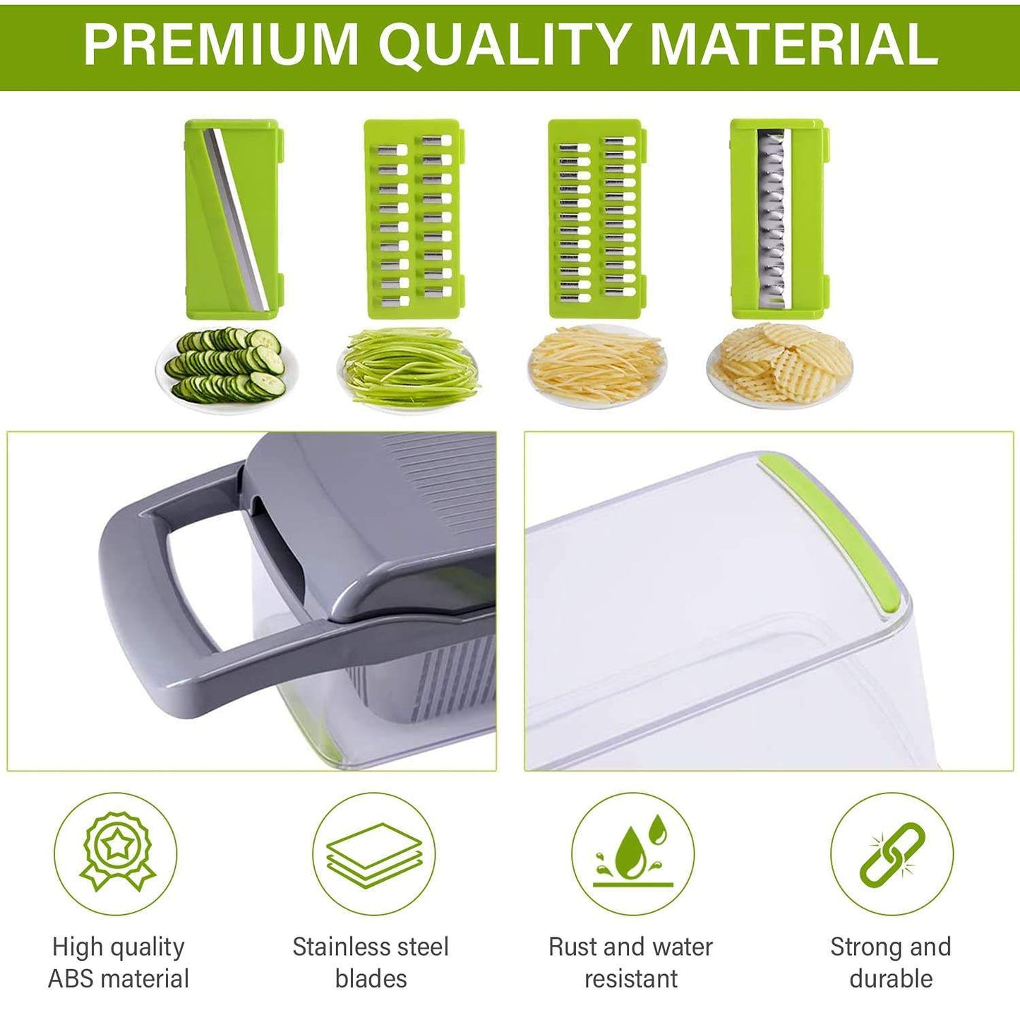 Savvy Nest™ 12 In 1 Manual Vegetable Chopper | Kitchen Gadgets | Food Chopper | Onion Cutter | Vegetable Slicer